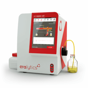 Compact ERASPEC OIL FTIR spectrometer for automated lubricating oil condition monitoring