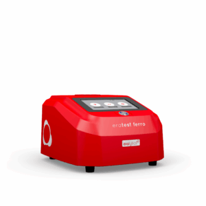 Three-quarter front view of the ERATEST FERRO ferromagnetic wear particle analyzer for oil testing