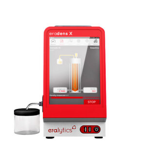 Front view of the ERADENS X compact density meter for liquid and fuel testing