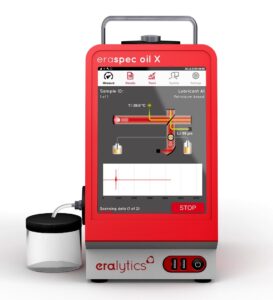 Compact ERASPEC OIL X FTIR spectrometer for rapid oil condition monitoring and lubricant testing